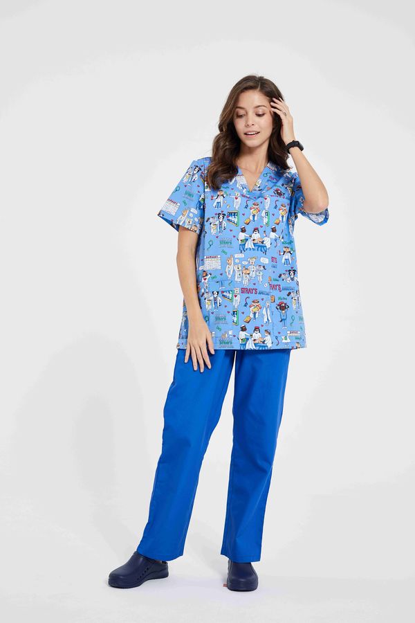 09SS001/ Doctors dog (B40). Топ женский Print ANNO