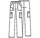 4005P/ BLKW Брюки унисекс Cherokee Workwear